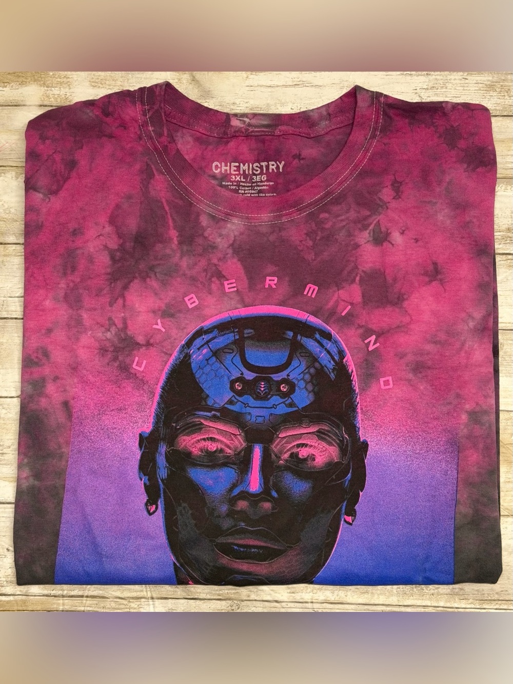 Chemistry Cybermind Tee - Pink & Blue Tie dye Size 3 XL